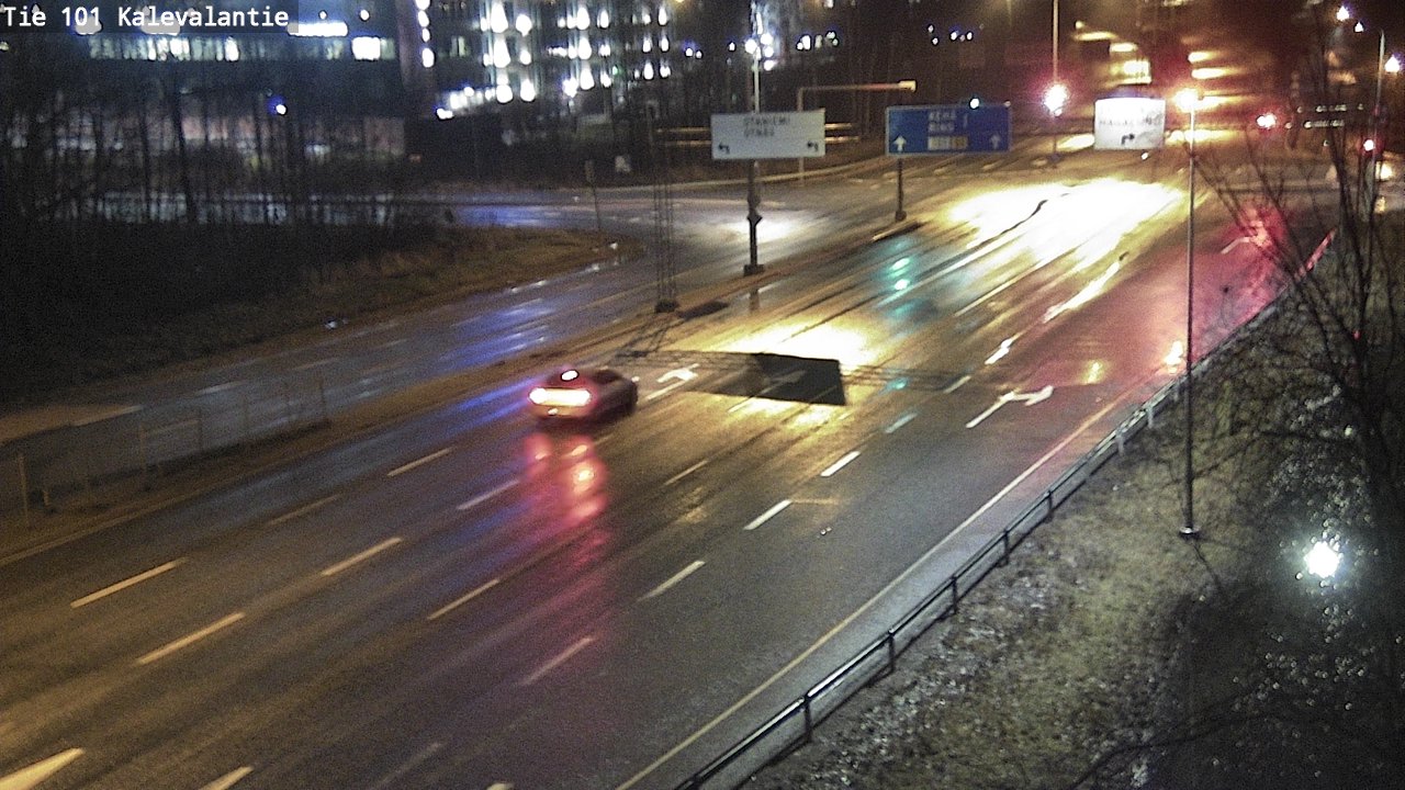 Weather Camera Image Väg 101 Kalevalantie, Espoo, Uusimaa