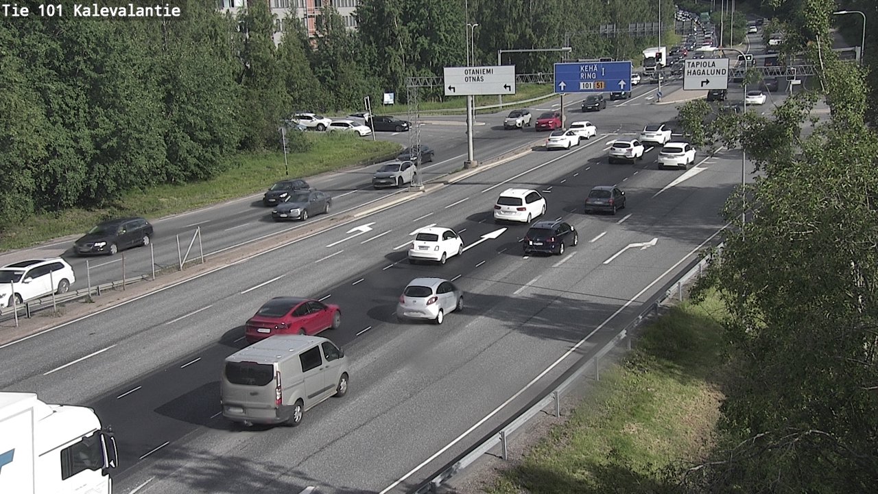 Kelikamerat Kuva Tie 101 Kalevalantie, Espoo, Uusimaa
