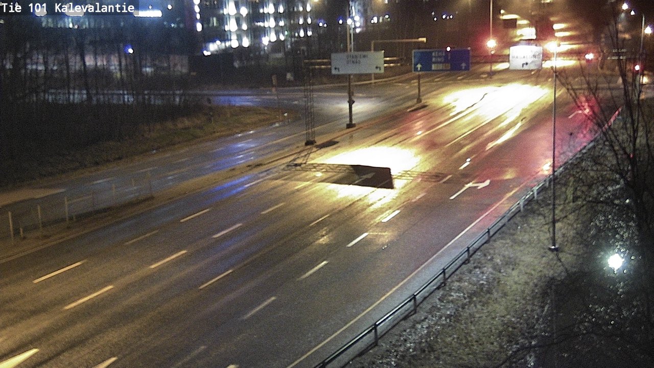 Weather Camera Image Väg 101 Kalevalantie, Espoo, Uusimaa