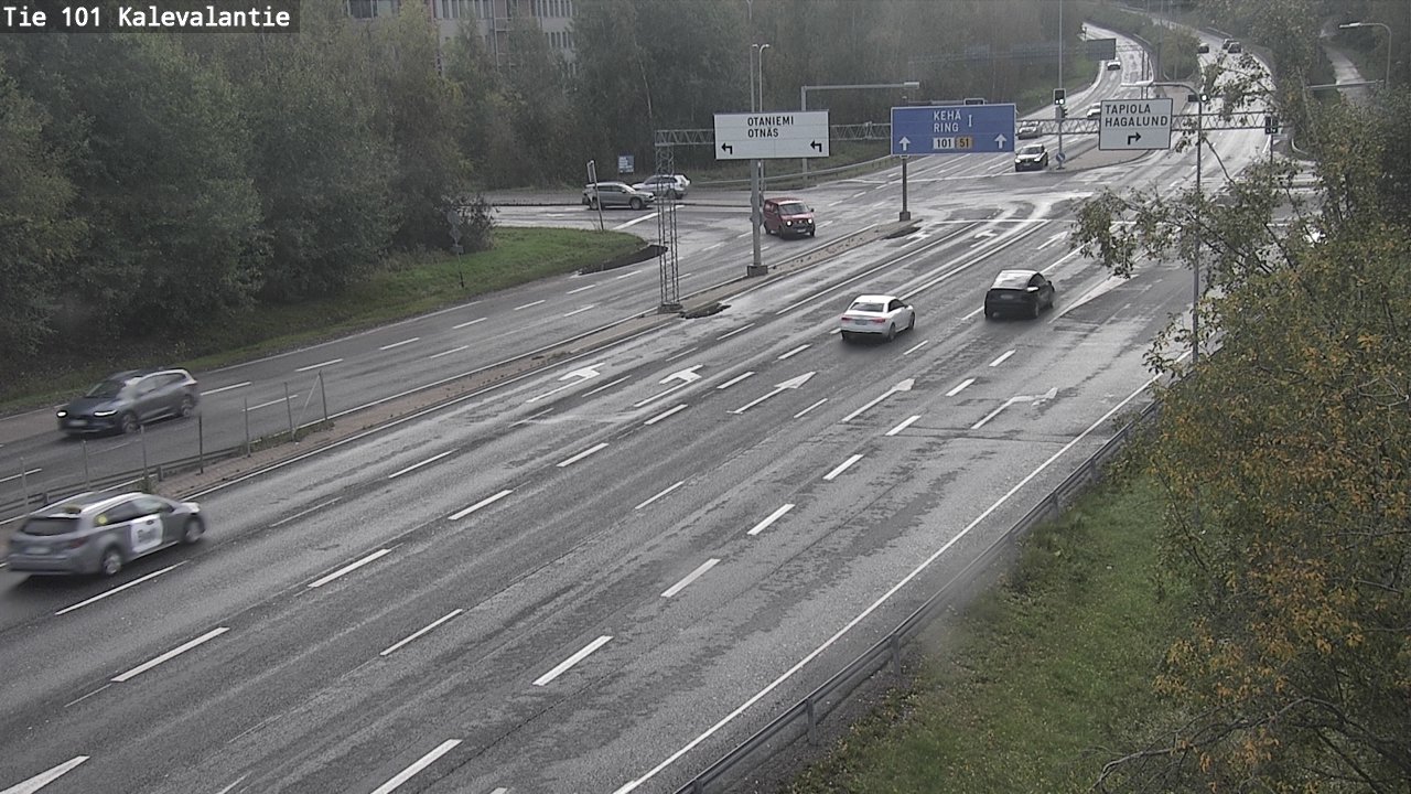 Weather Camera Image Road 101 Kalevalantie, Espoo, Uusimaa