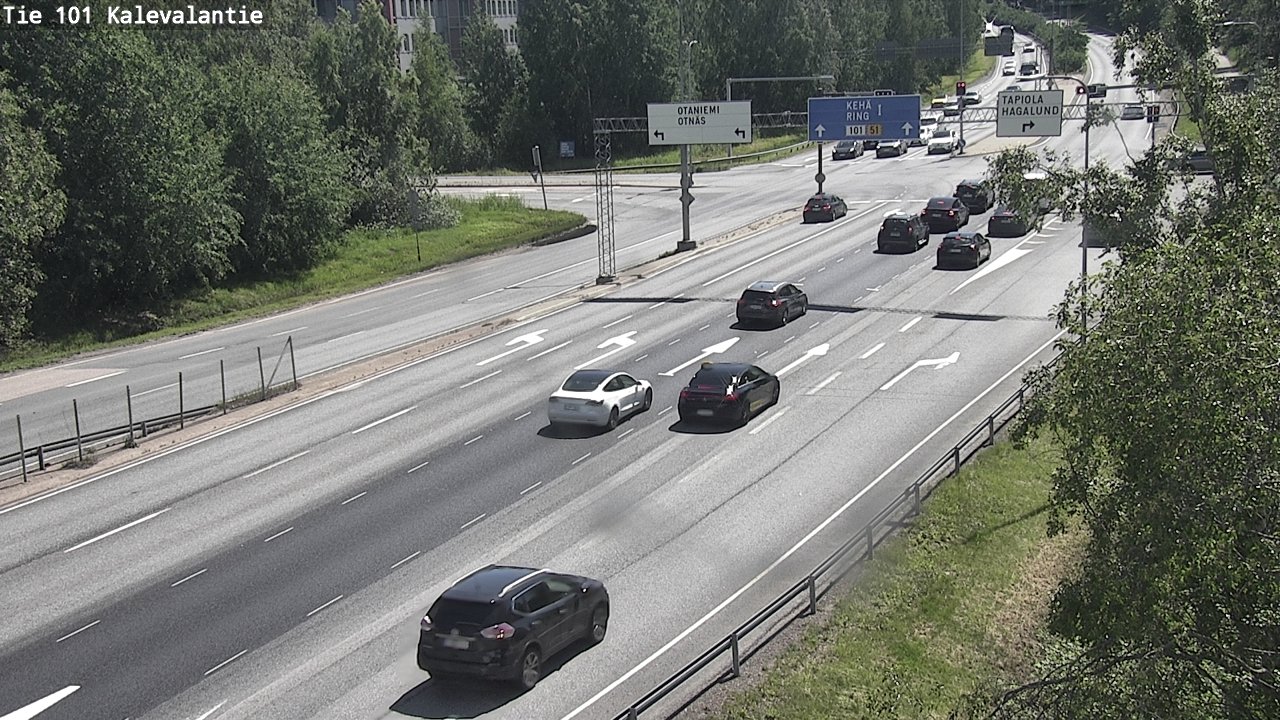 Kelikamerat Kuva Tie 101 Kalevalantie, Espoo, Uusimaa