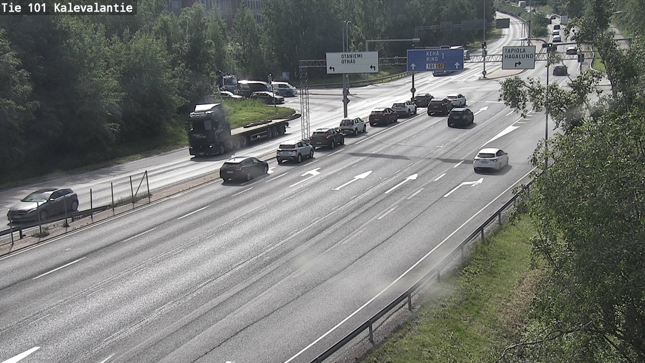 Kelikamerat Kuva Tie 101 Kalevalantie, Espoo, Uusimaa