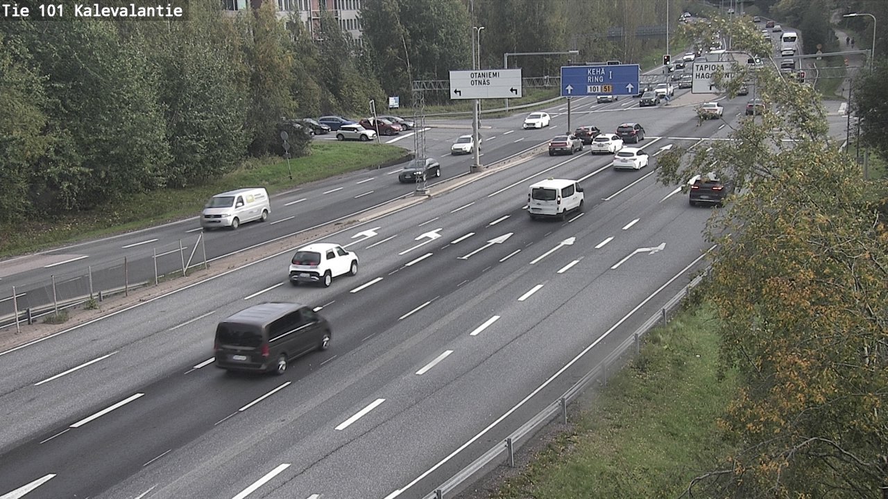 Kelikamerat Kuva Tie 101 Kalevalantie, Espoo, Uusimaa