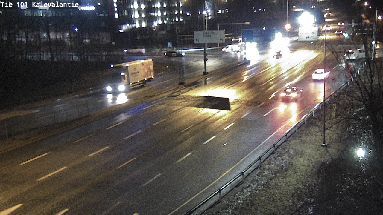 Weather Camera Image Väg 101 Kalevalantie, Espoo, Uusimaa