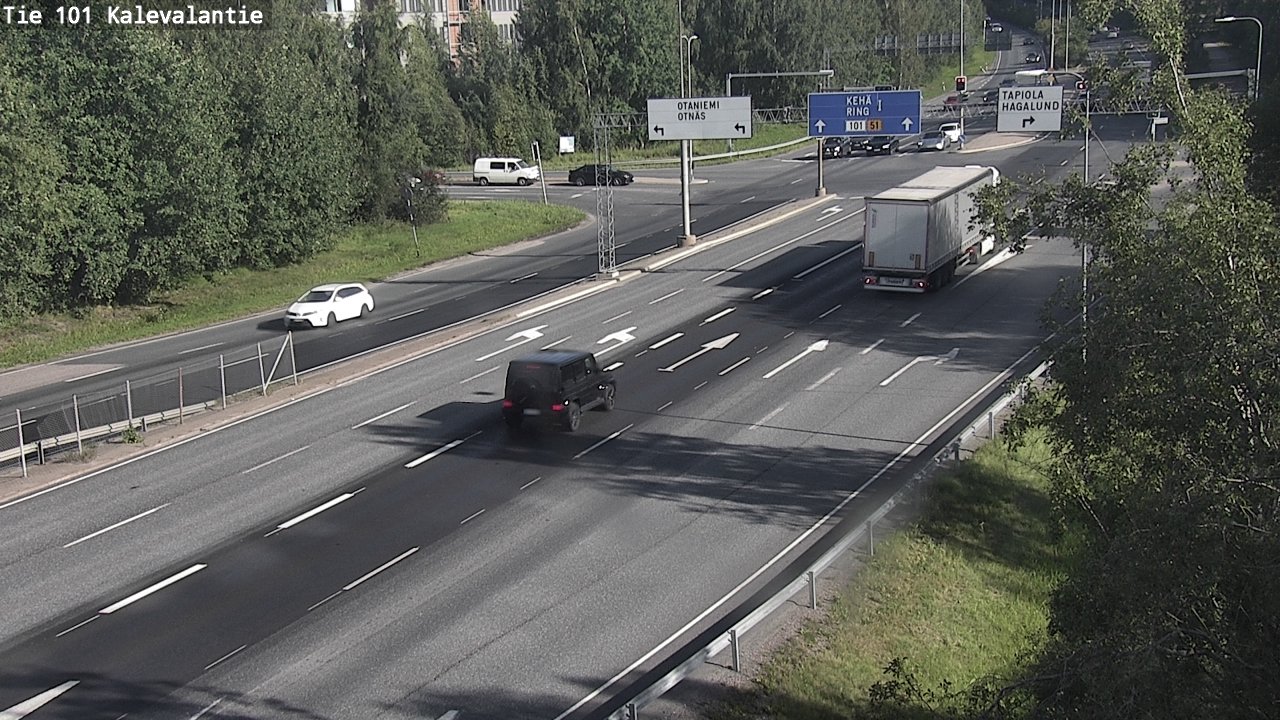 Kelikamerat Kuva Tie 101 Kalevalantie, Espoo, Uusimaa