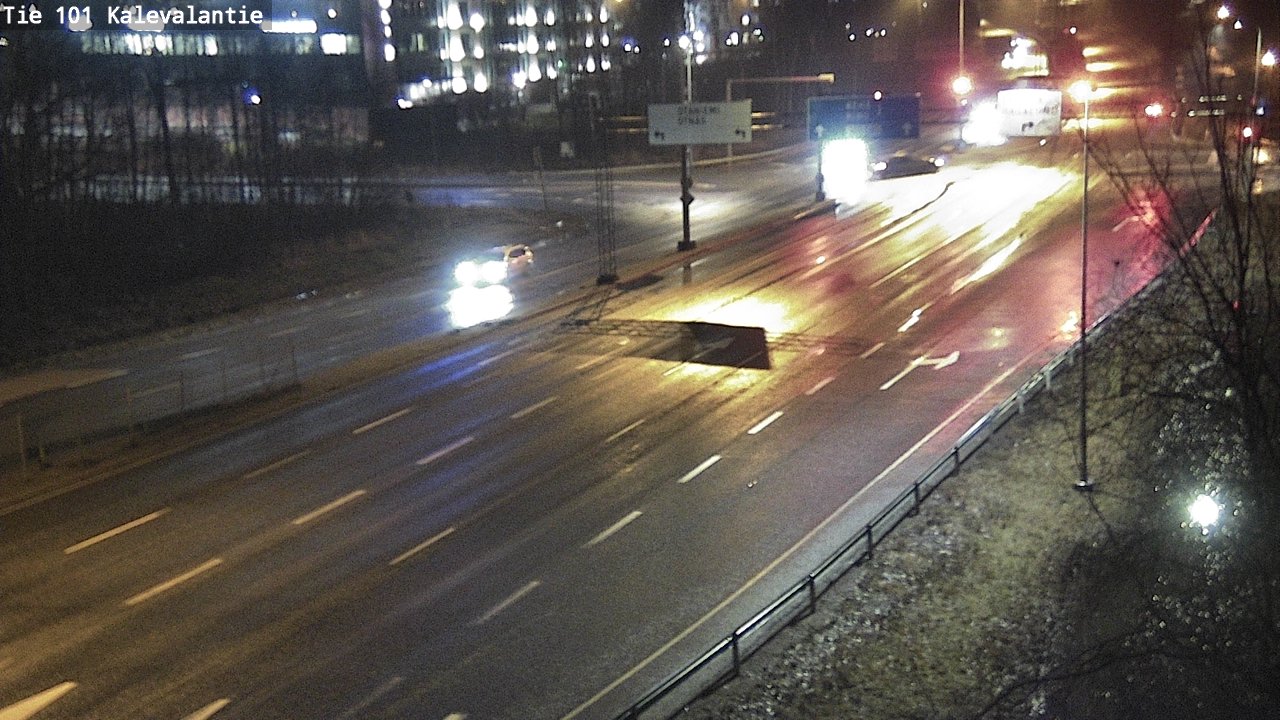 Weather Camera Image Väg 101 Kalevalantie, Espoo, Uusimaa