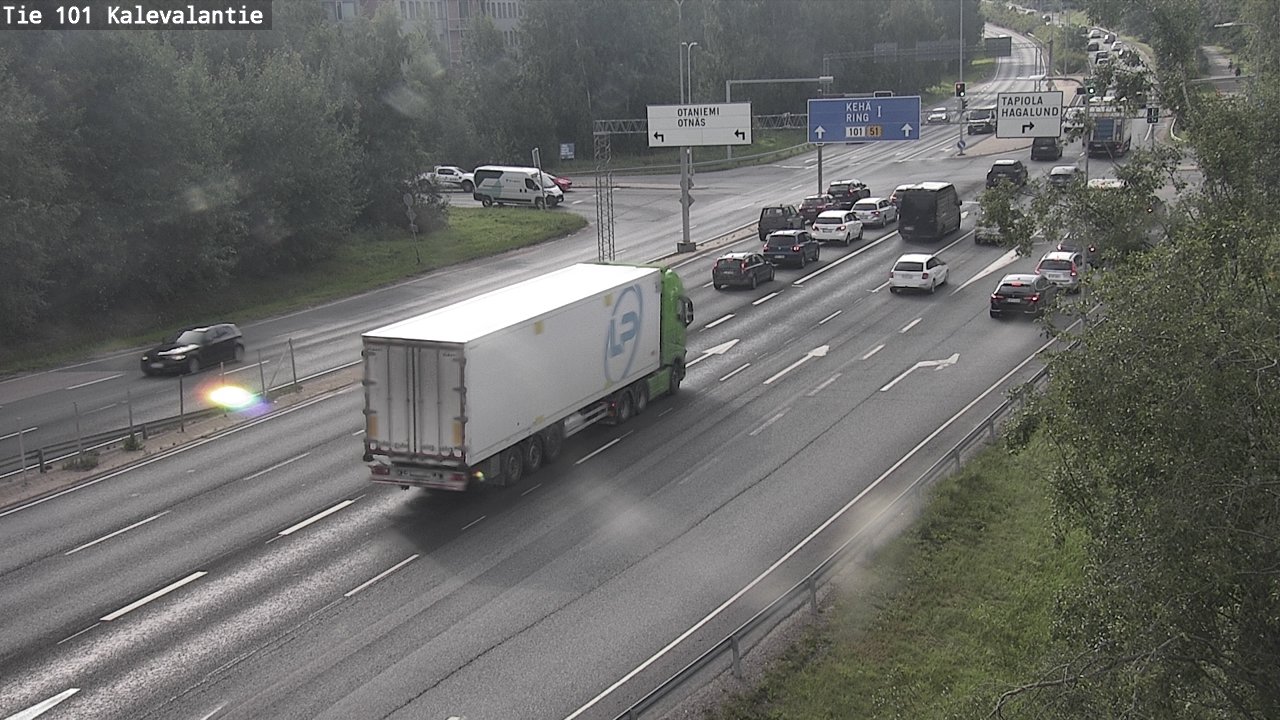 Weather Camera Image Road 101 Kalevalantie, Espoo, Uusimaa