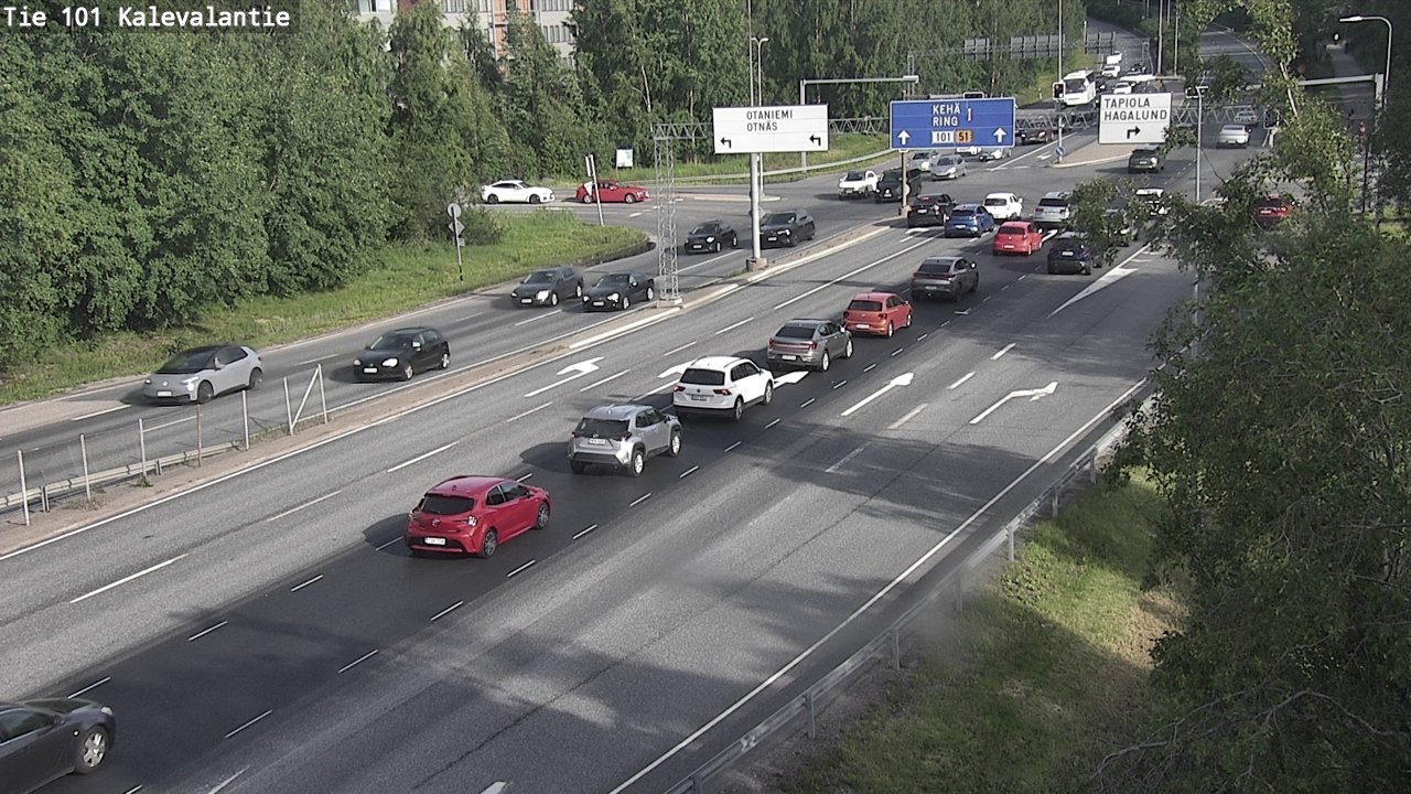 Kelikamerat Kuva Tie 101 Kalevalantie, Espoo, Uusimaa