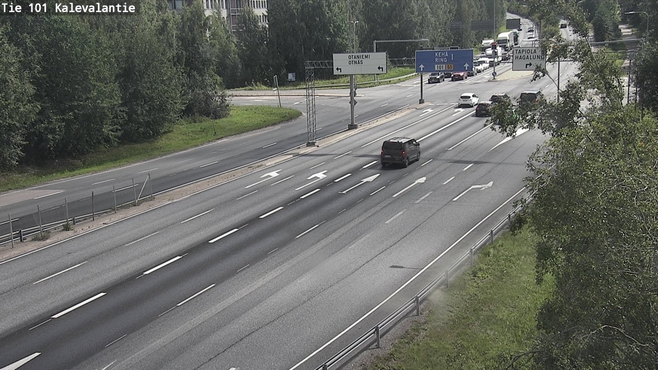 Kelikamerat Kuva Tie 101 Kalevalantie, Espoo, Uusimaa