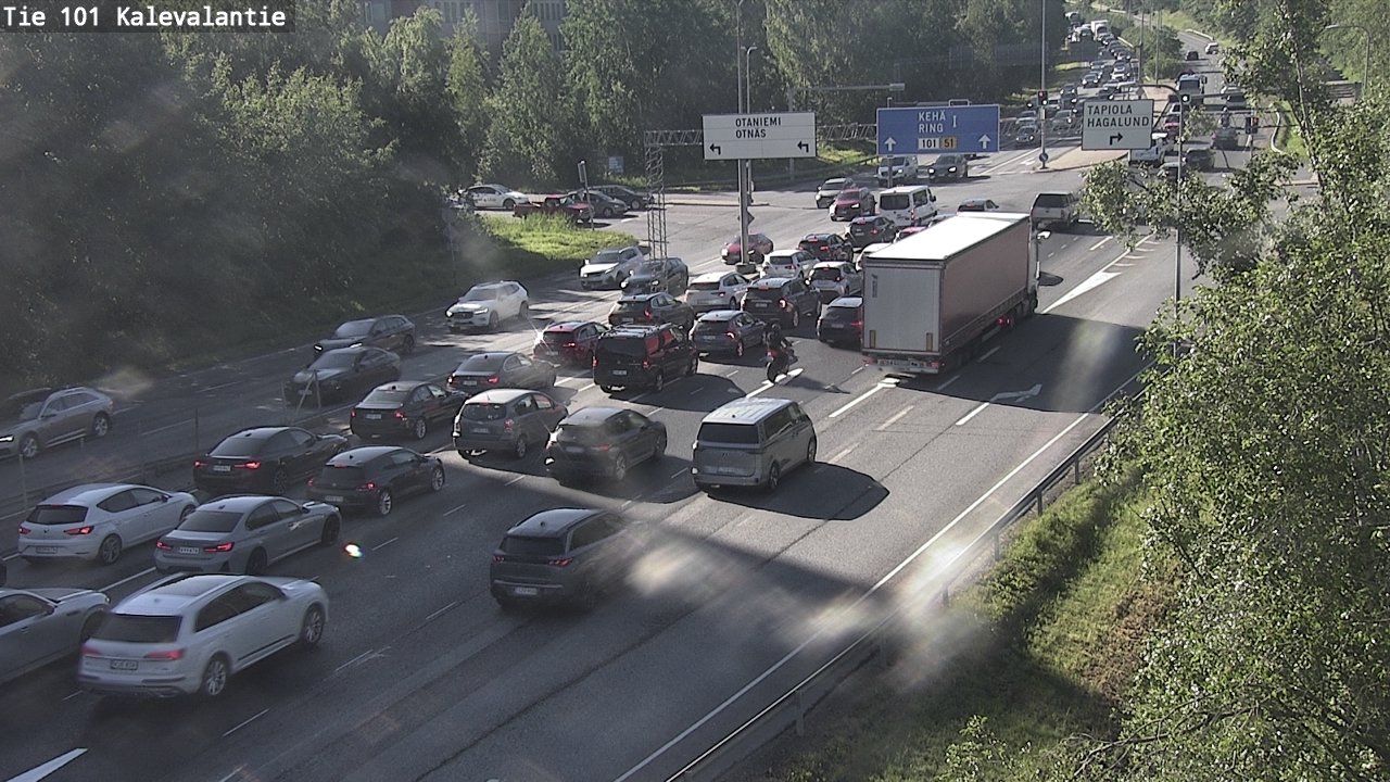 Kelikamerat Kuva Tie 101 Kalevalantie, Espoo, Uusimaa