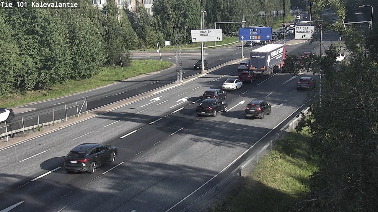 Kelikamerat Kuva Tie 101 Kalevalantie, Espoo, Uusimaa