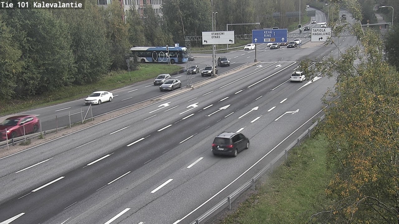 Kelikamerat Kuva Tie 101 Kalevalantie, Espoo, Uusimaa