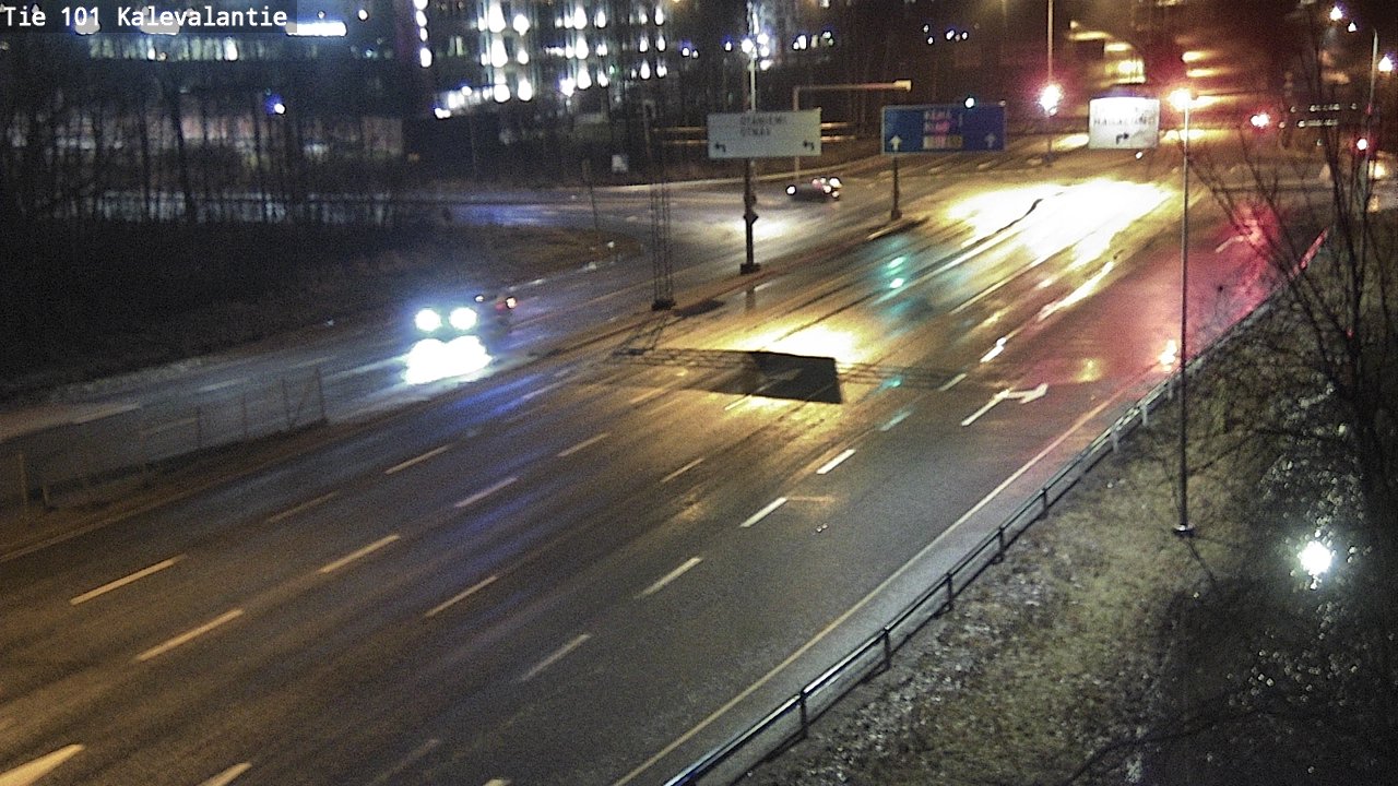 Weather Camera Image Väg 101 Kalevalantie, Espoo, Uusimaa