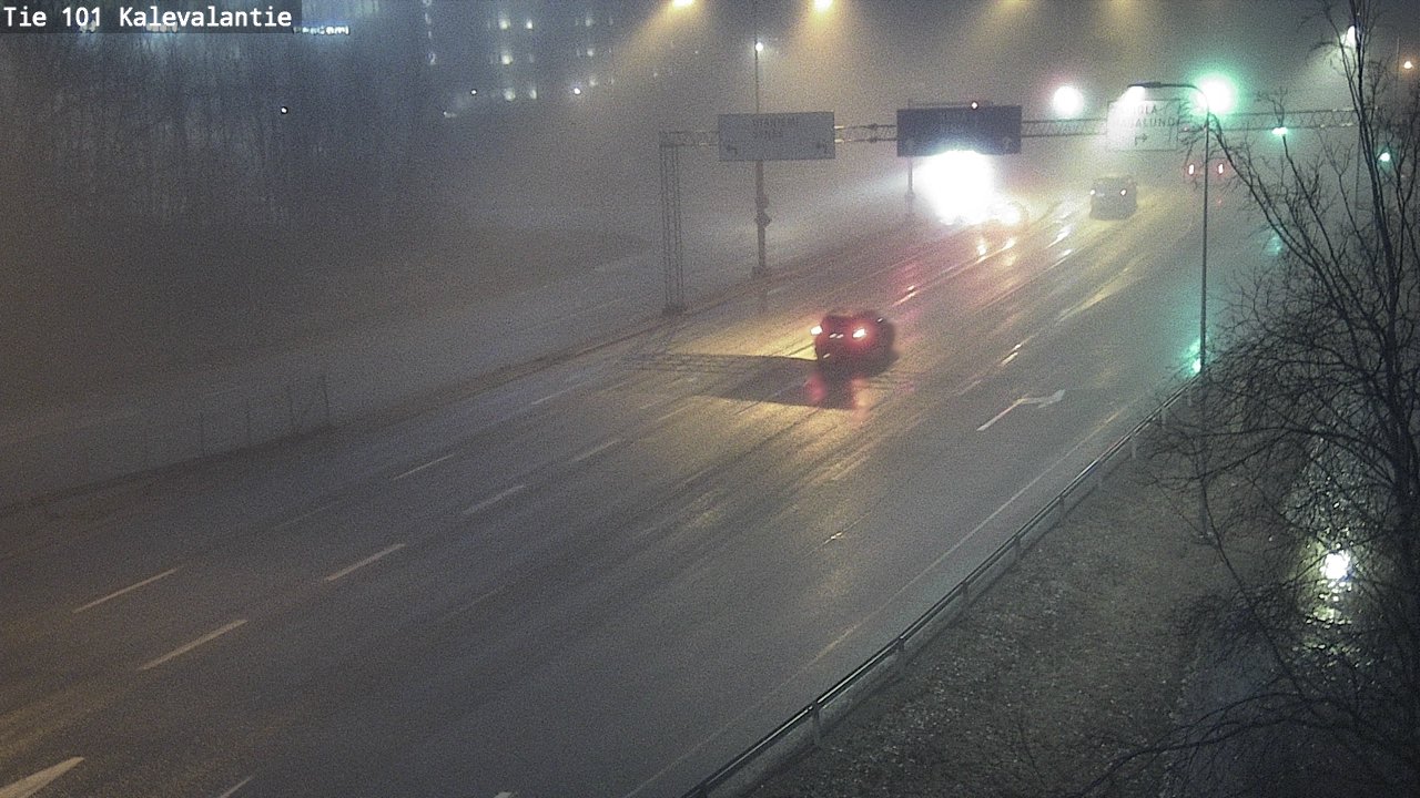Weather Camera Image Väg 101 Kalevalantie, Espoo, Uusimaa