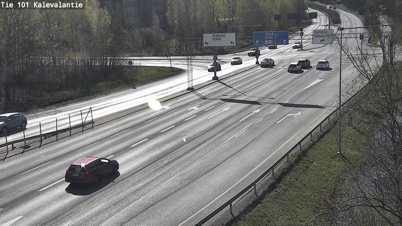 Kelikamerat Kuva Tie 101 Kalevalantie, Espoo, Uusimaa