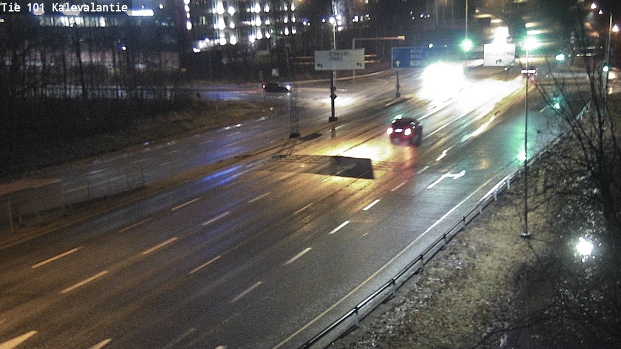Weather Camera Image Väg 101 Kalevalantie, Espoo, Uusimaa