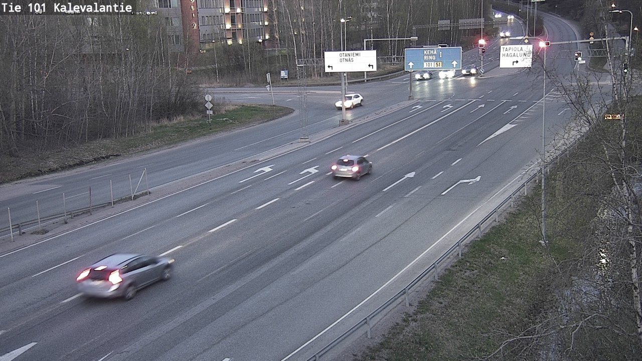 Kelikamerat Kuva Tie 101 Kalevalantie, Espoo, Uusimaa
