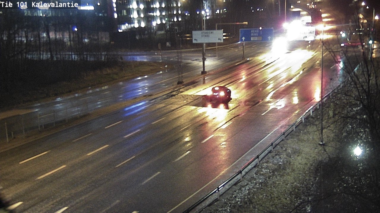 Weather Camera Image Väg 101 Kalevalantie, Espoo, Uusimaa