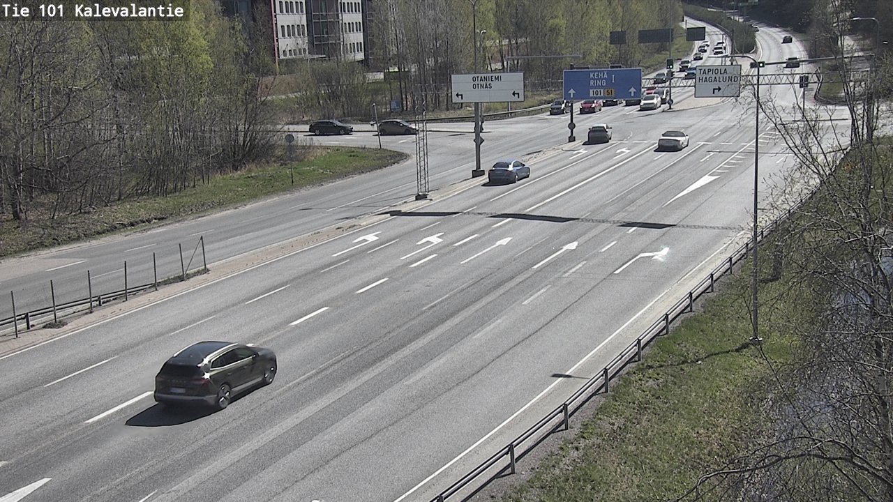 Kelikamerat Kuva Tie 101 Kalevalantie, Espoo, Uusimaa