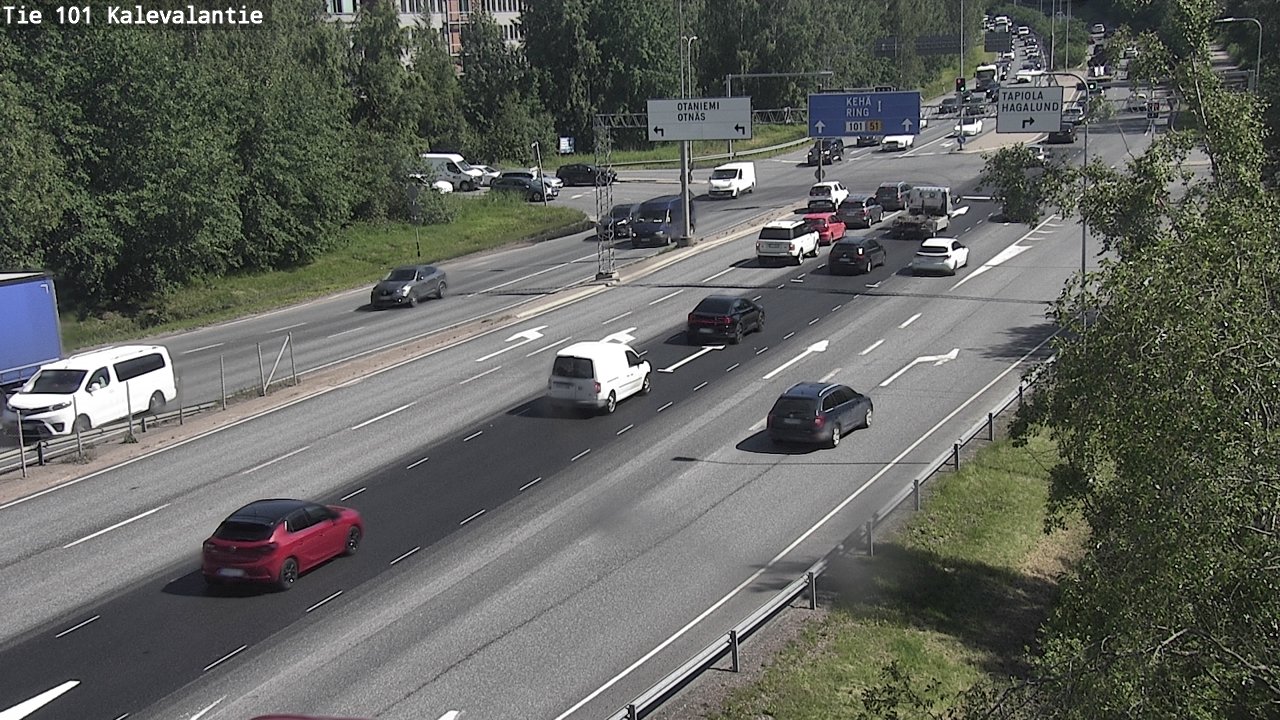 Kelikamerat Kuva Tie 101 Kalevalantie, Espoo, Uusimaa
