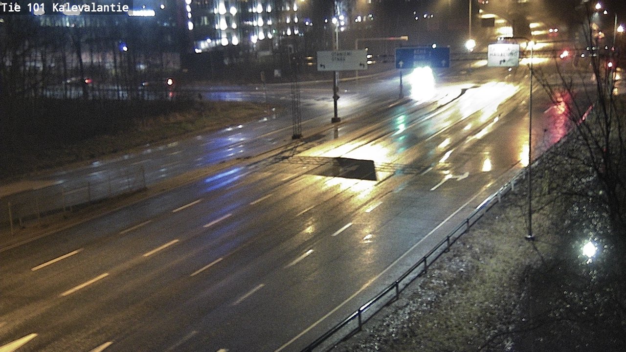 Weather Camera Image Väg 101 Kalevalantie, Espoo, Uusimaa