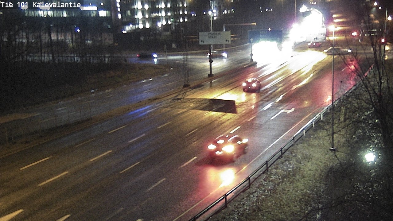 Weather Camera Image Väg 101 Kalevalantie, Espoo, Uusimaa