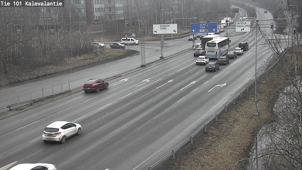 Kelikamerat Kuva Tie 101 Kalevalantie, Espoo, Uusimaa