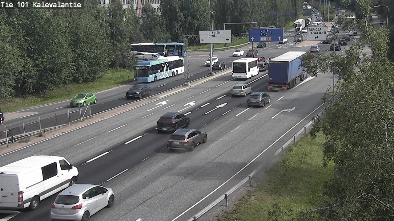 Kelikamerat Kuva Tie 101 Kalevalantie, Espoo, Uusimaa
