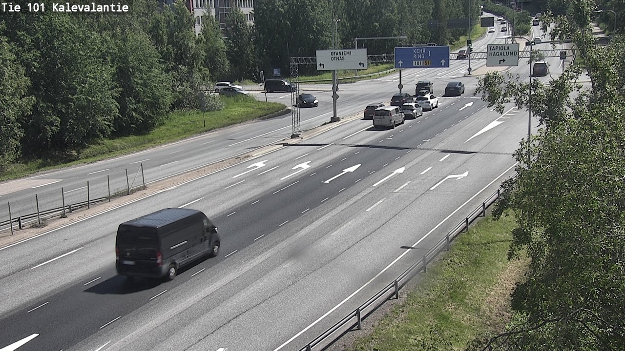 Kelikamerat Kuva Tie 101 Kalevalantie, Espoo, Uusimaa