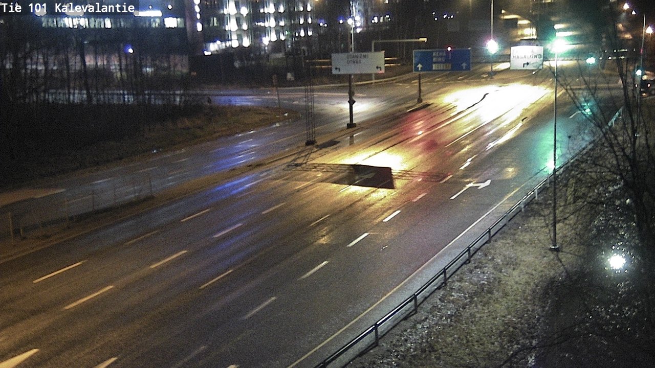 Weather Camera Image Väg 101 Kalevalantie, Espoo, Uusimaa