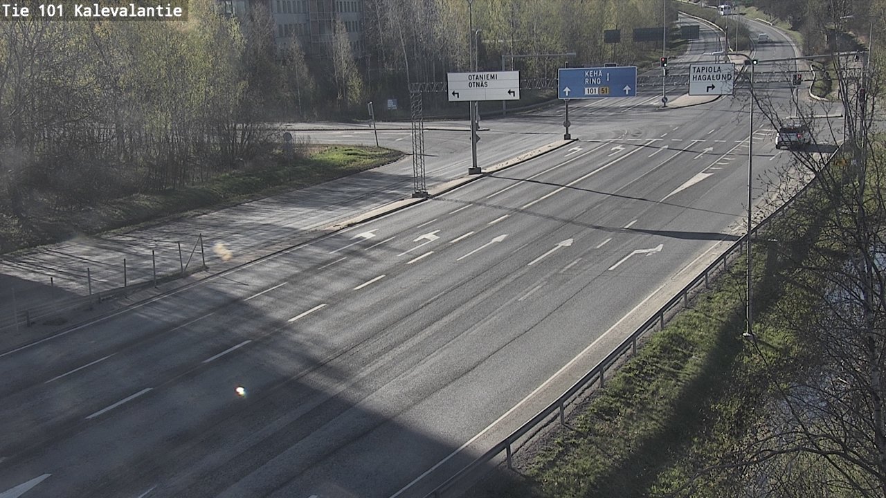 Kelikamerat Kuva Tie 101 Kalevalantie, Espoo, Uusimaa