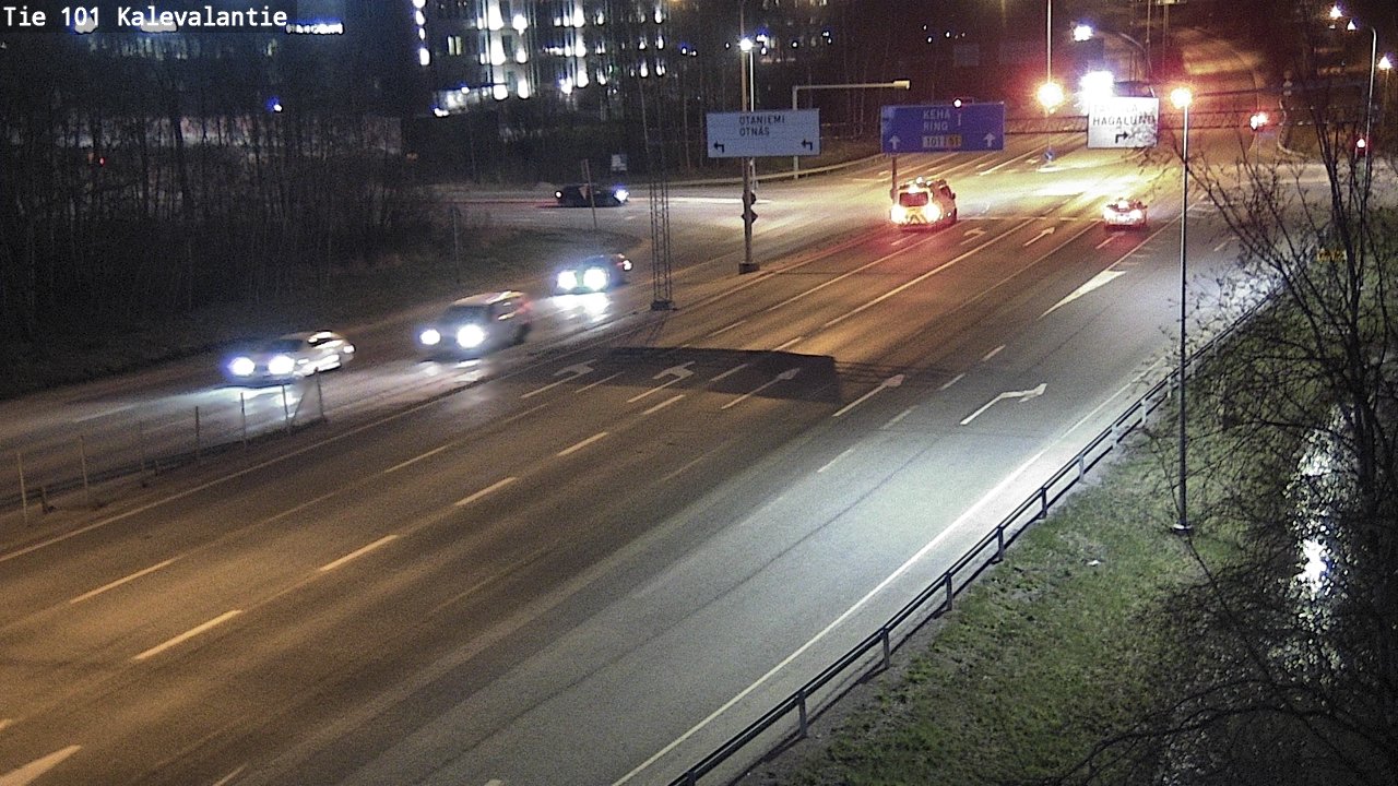 Weather Camera Image Road 101 Kalevalantie, Espoo, Uusimaa