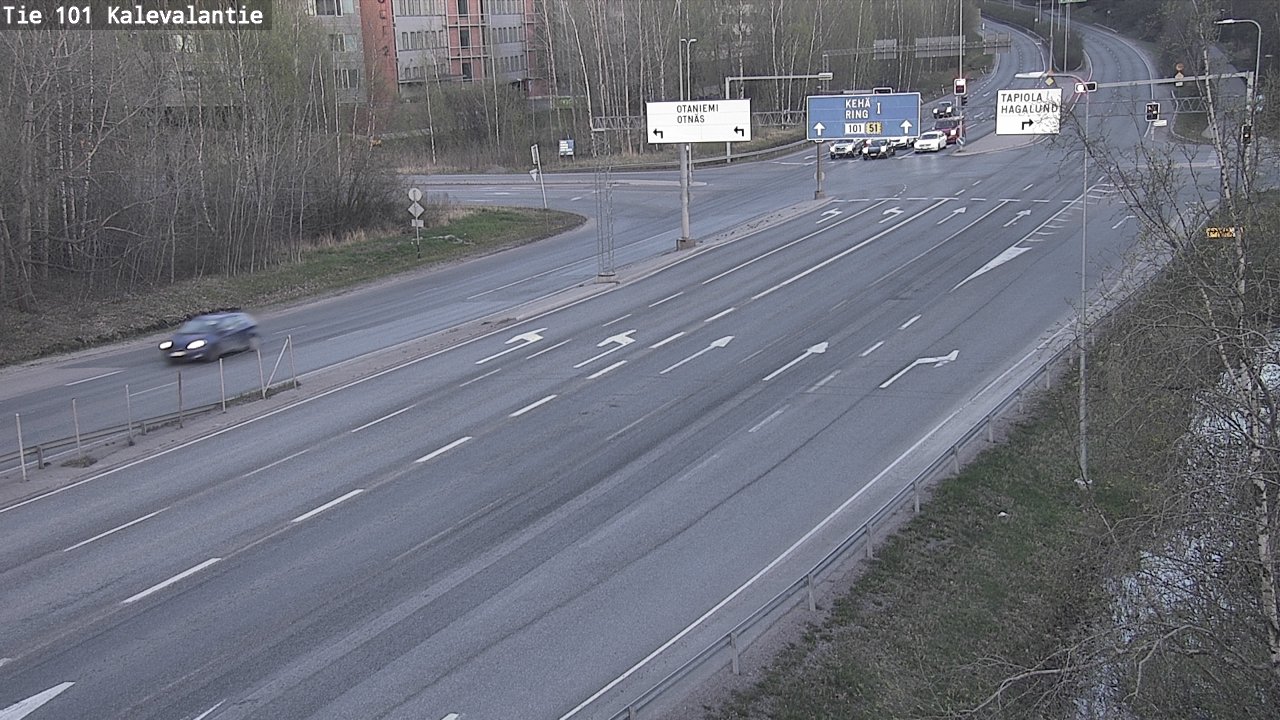 Kelikamerat Kuva Tie 101 Kalevalantie, Espoo, Uusimaa
