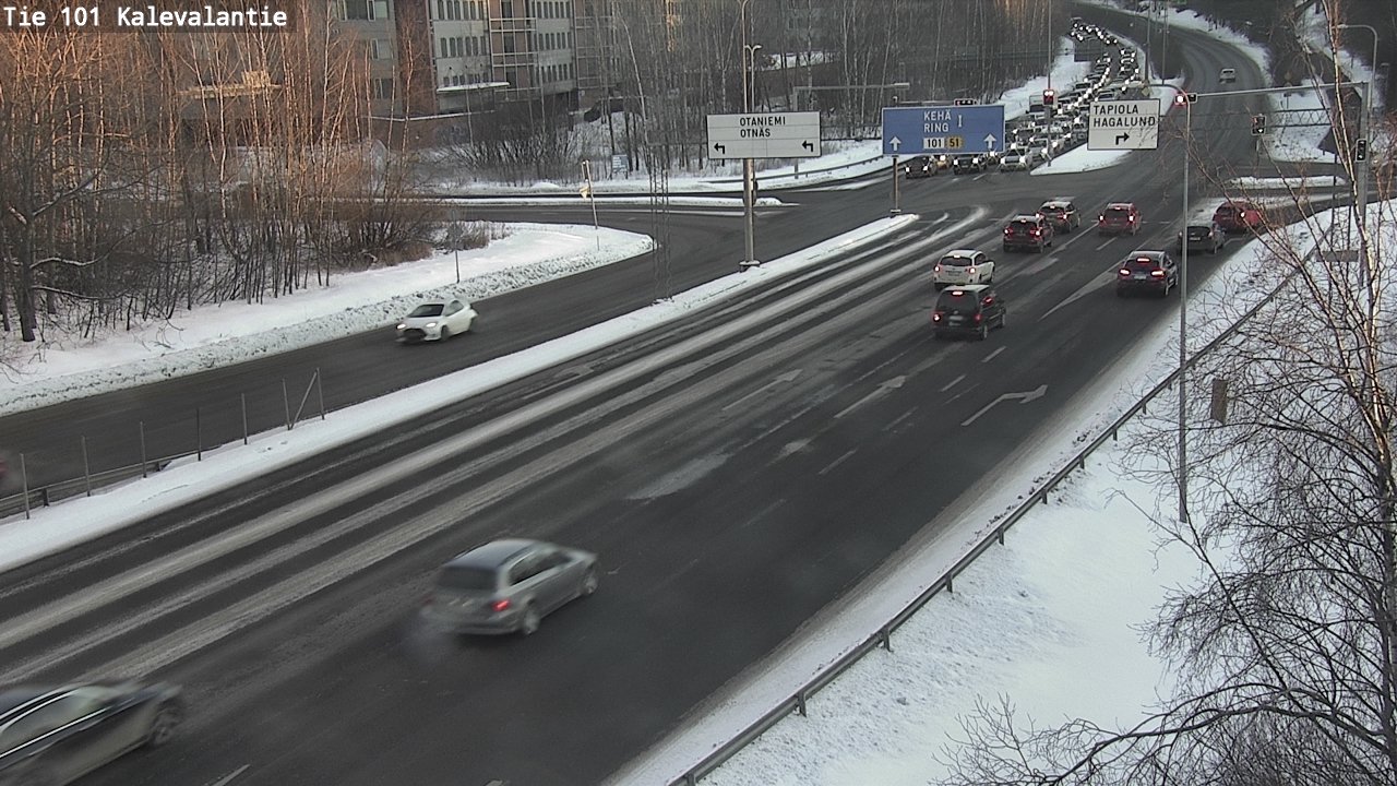 Weather Camera Image Road 101 Kalevalantie, Espoo, Uusimaa