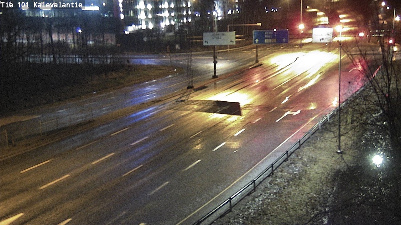 Weather Camera Image Väg 101 Kalevalantie, Espoo, Uusimaa