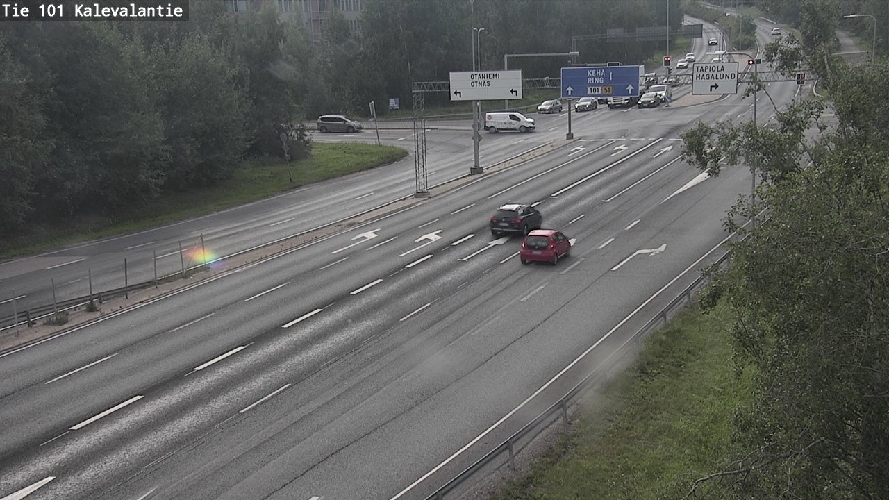 Weather Camera Image Road 101 Kalevalantie, Espoo, Uusimaa