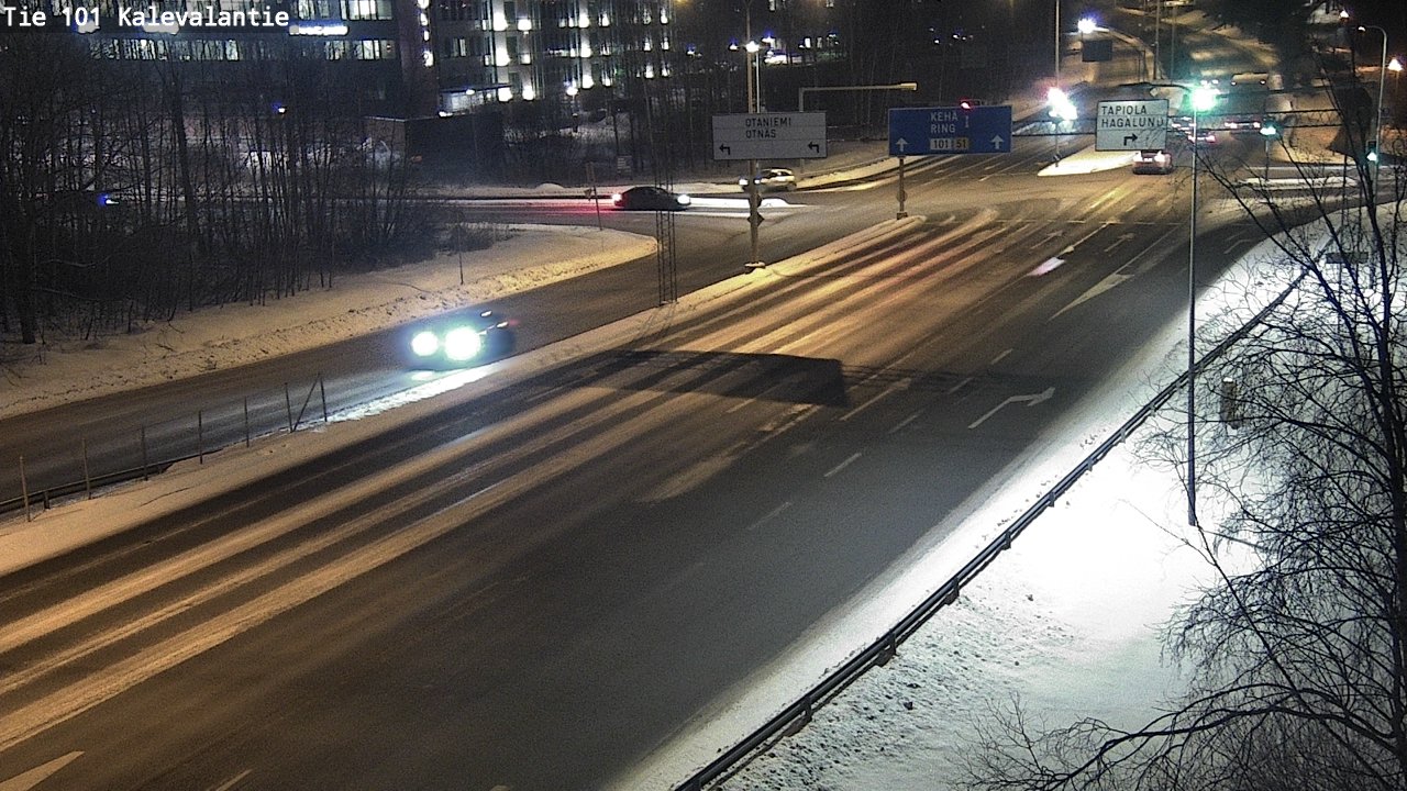 Weather Camera Image Road 101 Kalevalantie, Espoo, Uusimaa