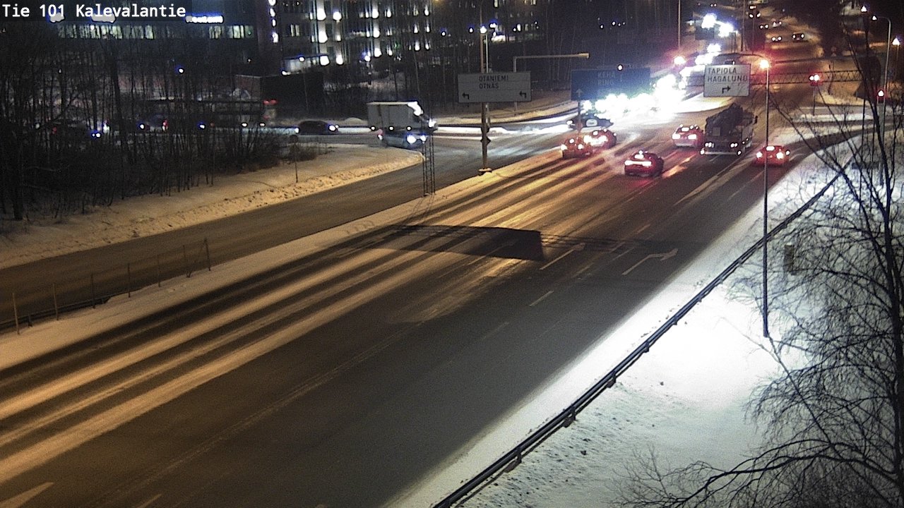 Kelikamerat Kuva Tie 101 Kalevalantie, Espoo, Uusimaa