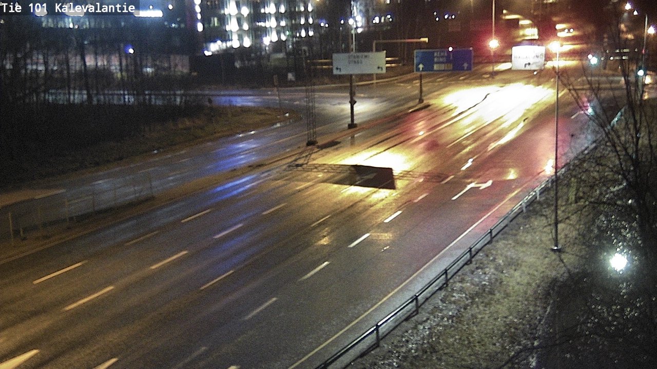 Weather Camera Image Väg 101 Kalevalantie, Espoo, Uusimaa