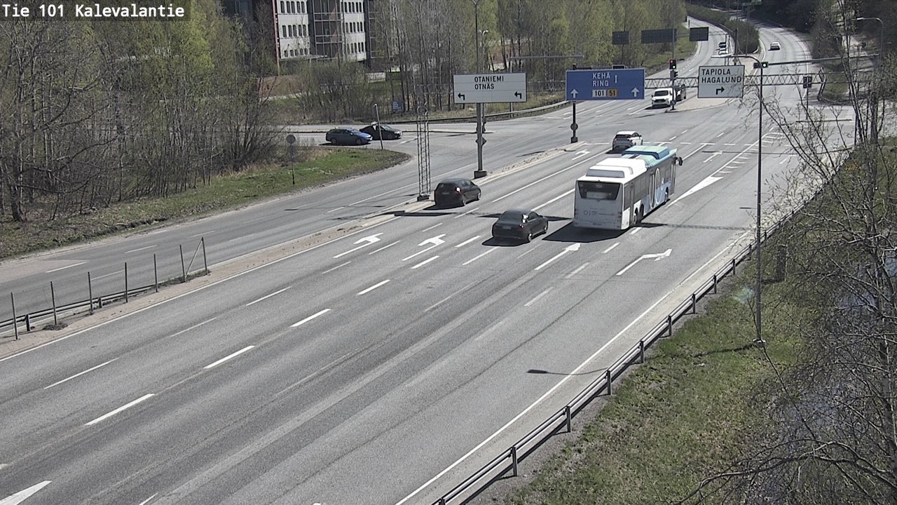 Kelikamerat Kuva Tie 101 Kalevalantie, Espoo, Uusimaa