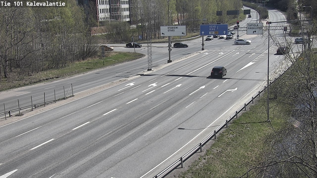 Kelikamerat Kuva Tie 101 Kalevalantie, Espoo, Uusimaa