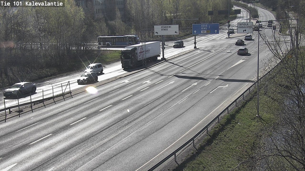 Kelikamerat Kuva Tie 101 Kalevalantie, Espoo, Uusimaa