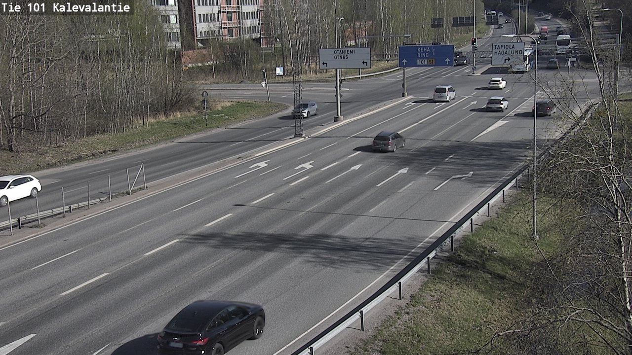 Kelikamerat Kuva Tie 101 Kalevalantie, Espoo, Uusimaa