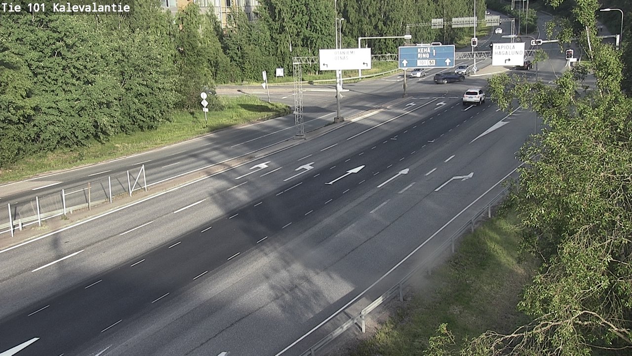 Kelikamerat Kuva Tie 101 Kalevalantie, Espoo, Uusimaa