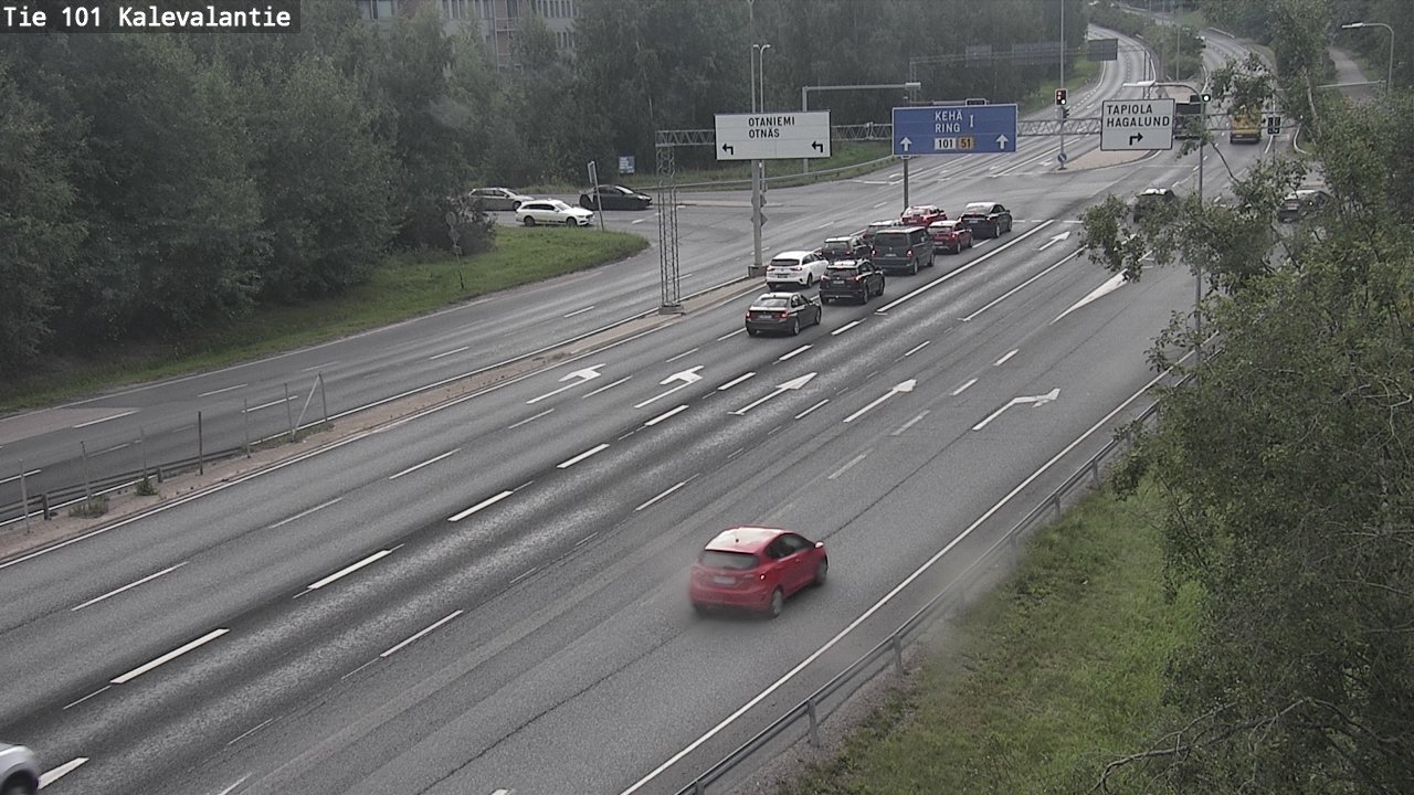 Weather Camera Image Road 101 Kalevalantie, Espoo, Uusimaa