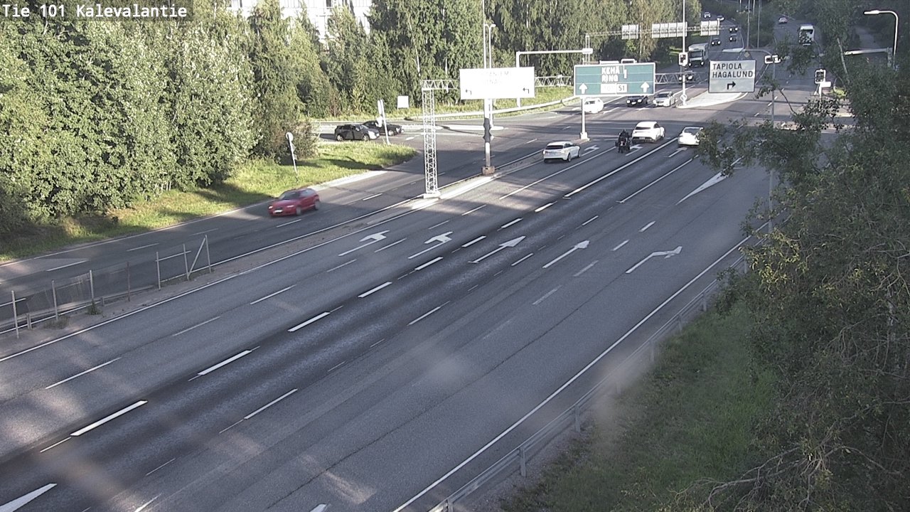 Kelikamerat Kuva Tie 101 Kalevalantie, Espoo, Uusimaa