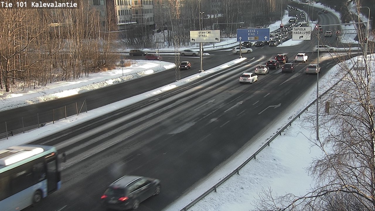 Weather Camera Image Road 101 Kalevalantie, Espoo, Uusimaa