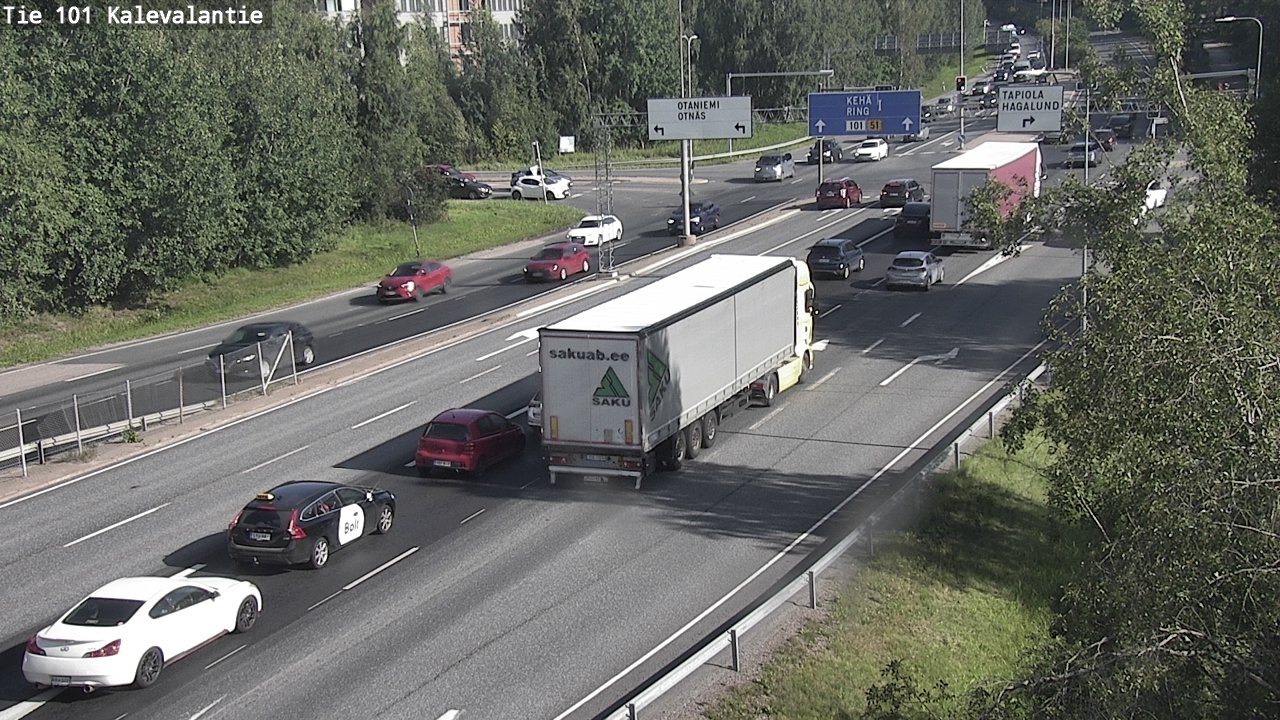 Kelikamerat Kuva Tie 101 Kalevalantie, Espoo, Uusimaa