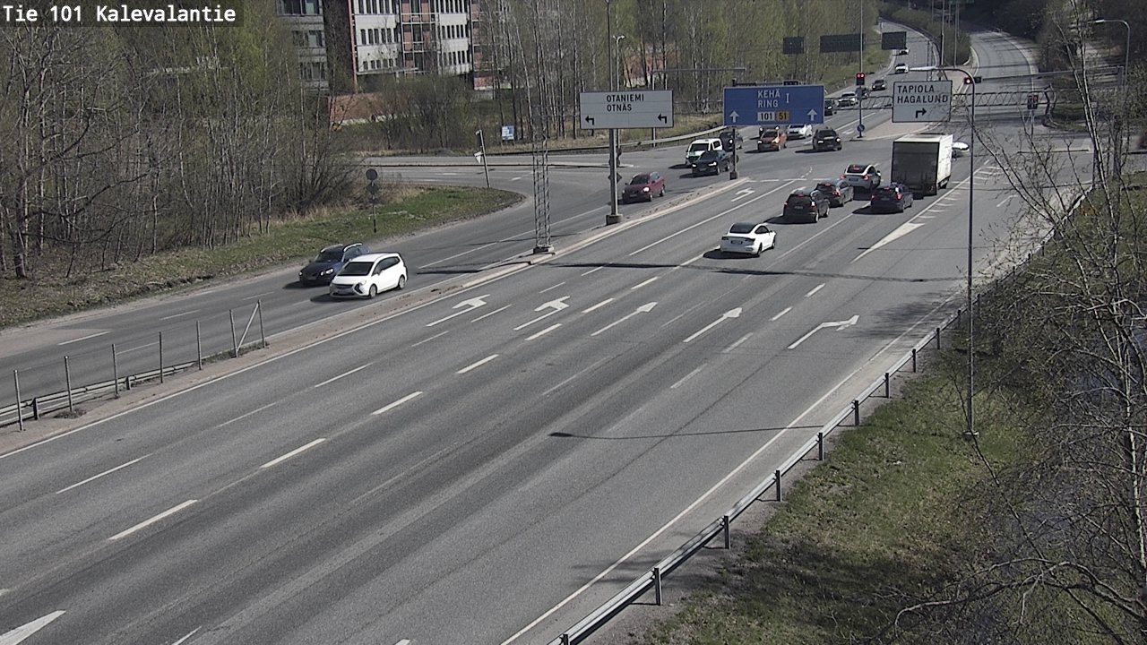 Kelikamerat Kuva Tie 101 Kalevalantie, Espoo, Uusimaa