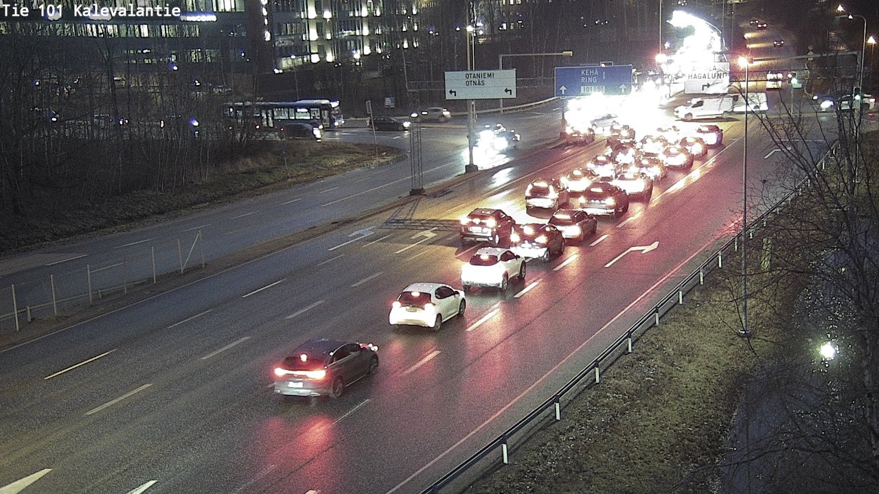 Weather Camera Image Road 101 Kalevalantie, Espoo, Uusimaa